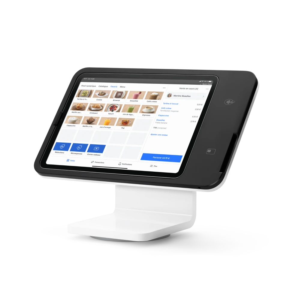 Square Stand, support iPad avec lecteur de carte intégré